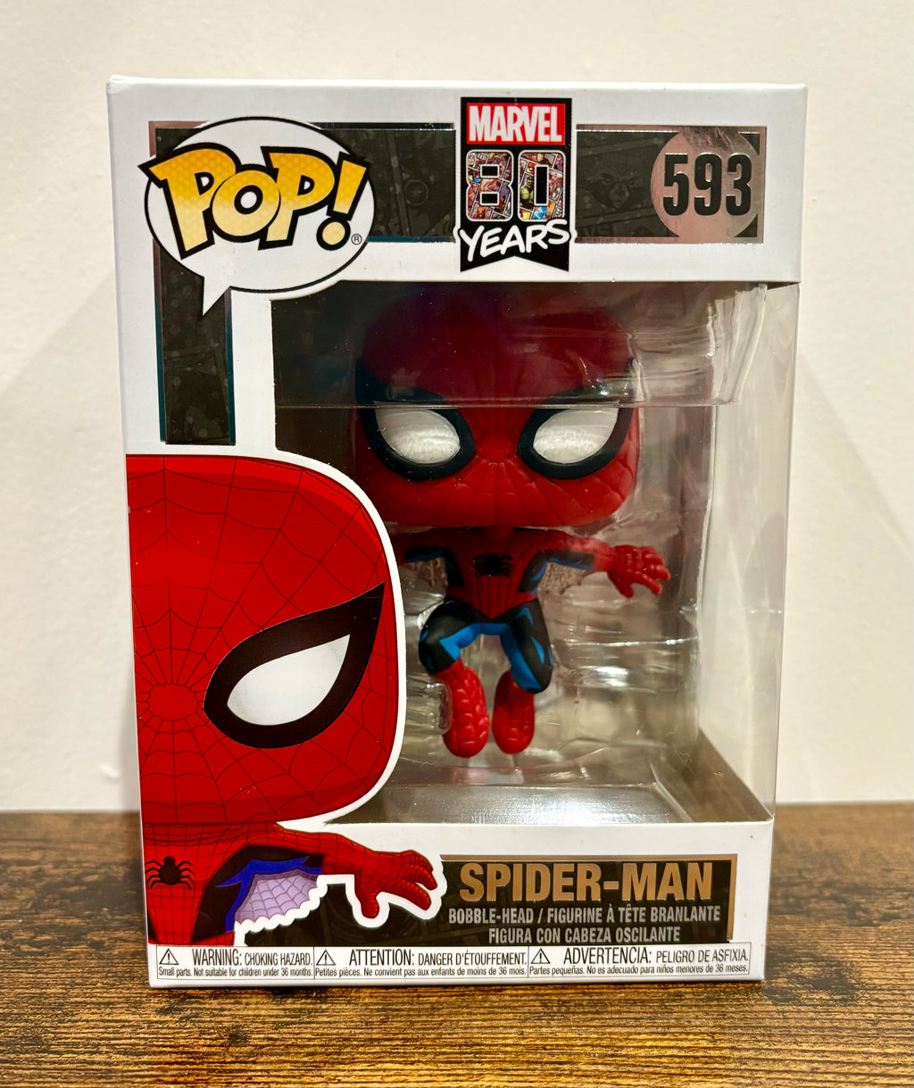 Funko Pop! Marvel Spider-Man #593 Diamond Collection Edition