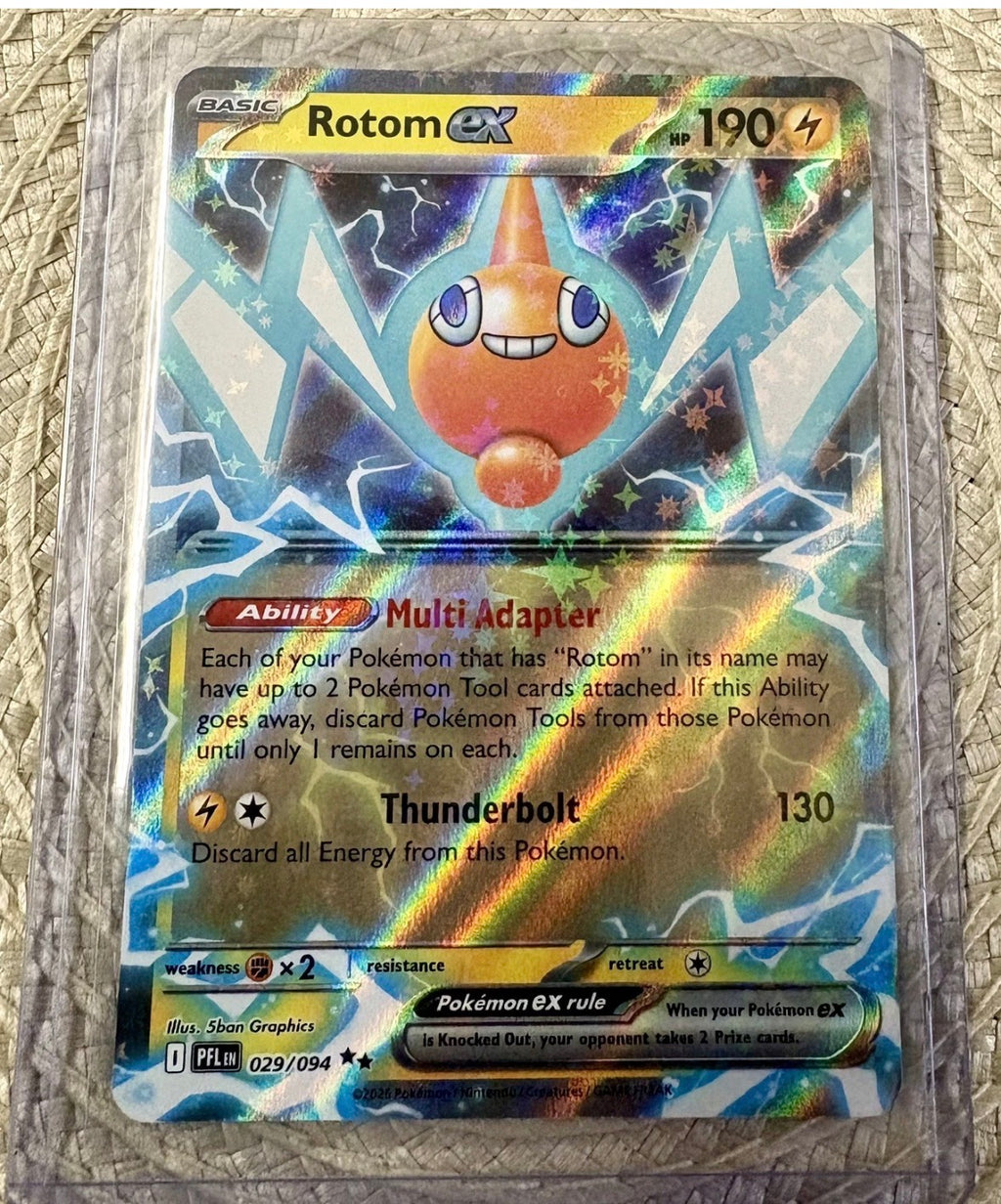 Pokemon Rotom ex - 029/094 - Phantasmal Flames -  Double Rare - Pack Fresh