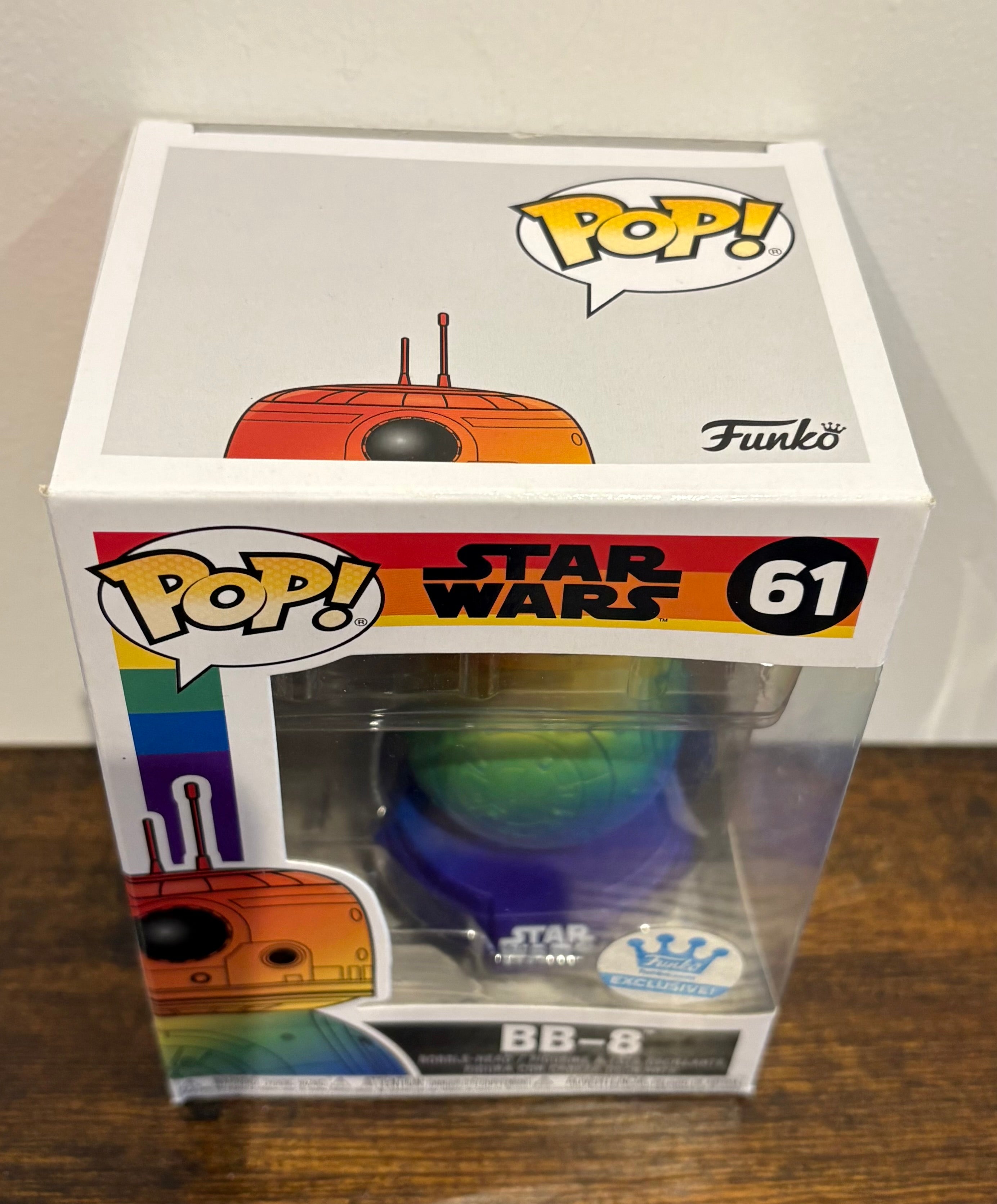Star Wars - Rainbow Pride BB-8 #61 Funko pop Shop Exclusive