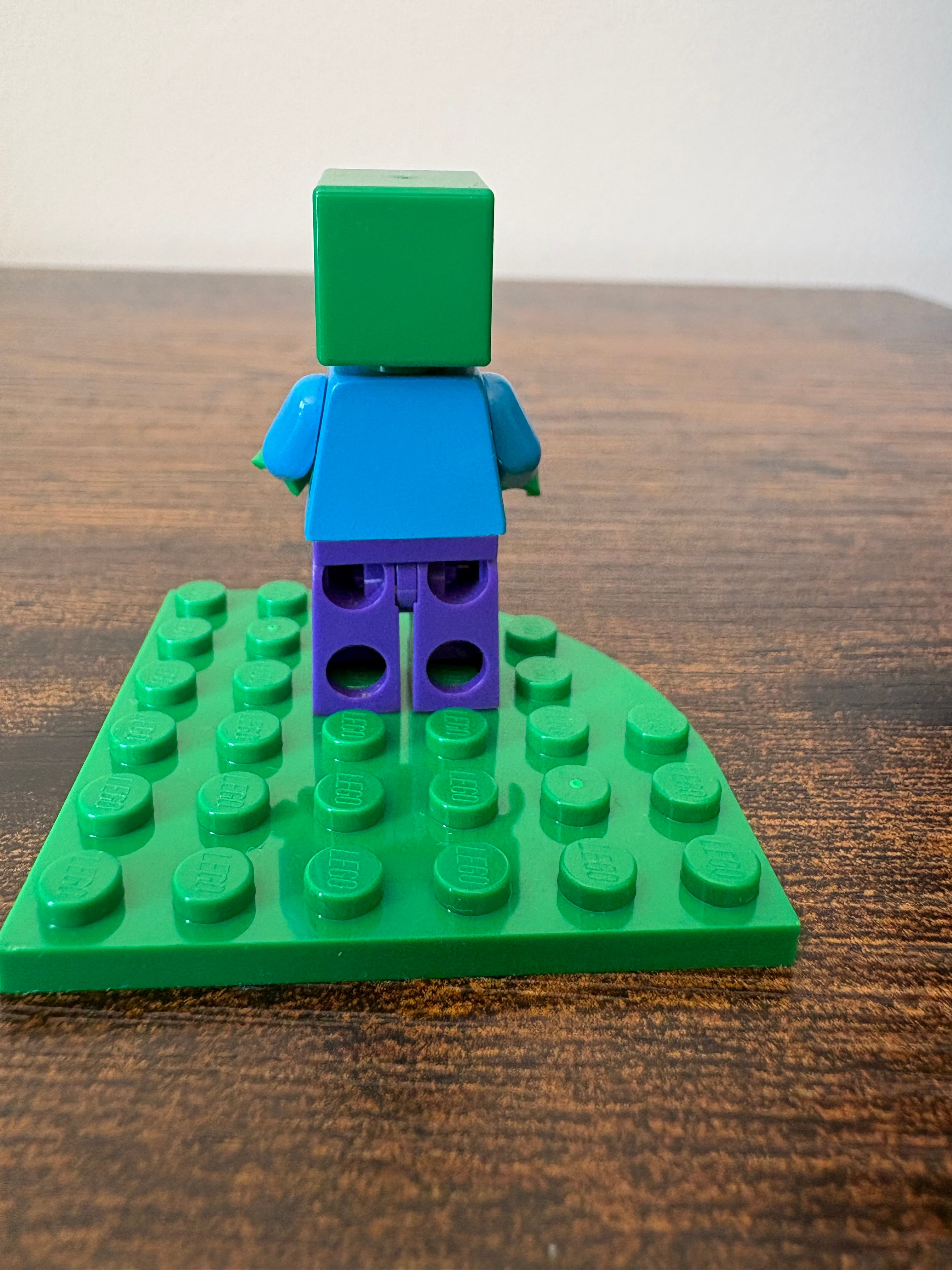 Mini Figure -  ZOMBIE DARK PURPLE LEGS MIN010 MINECRAFT