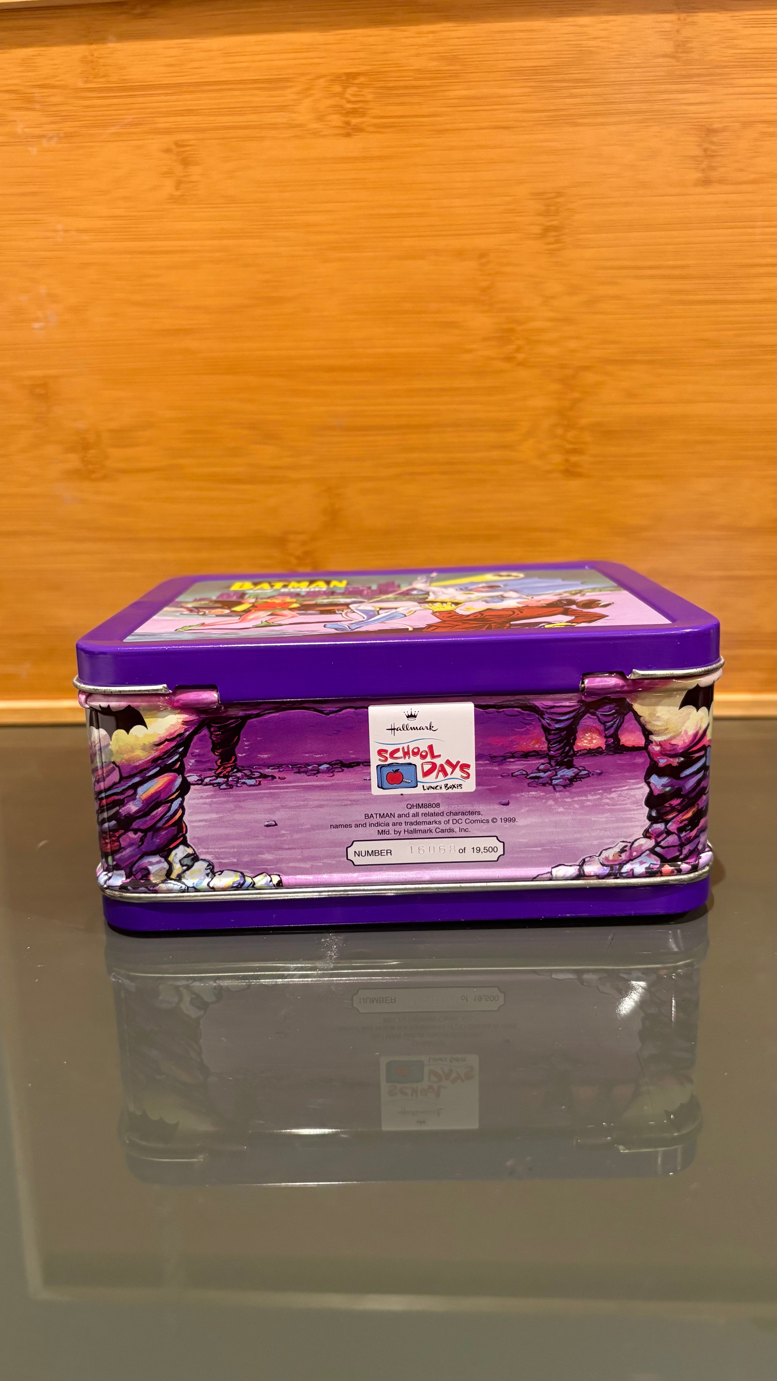 Batman & Robin DC Comics Metal Lunch Tin – Hasbro Hallmark Vintage Collectible..