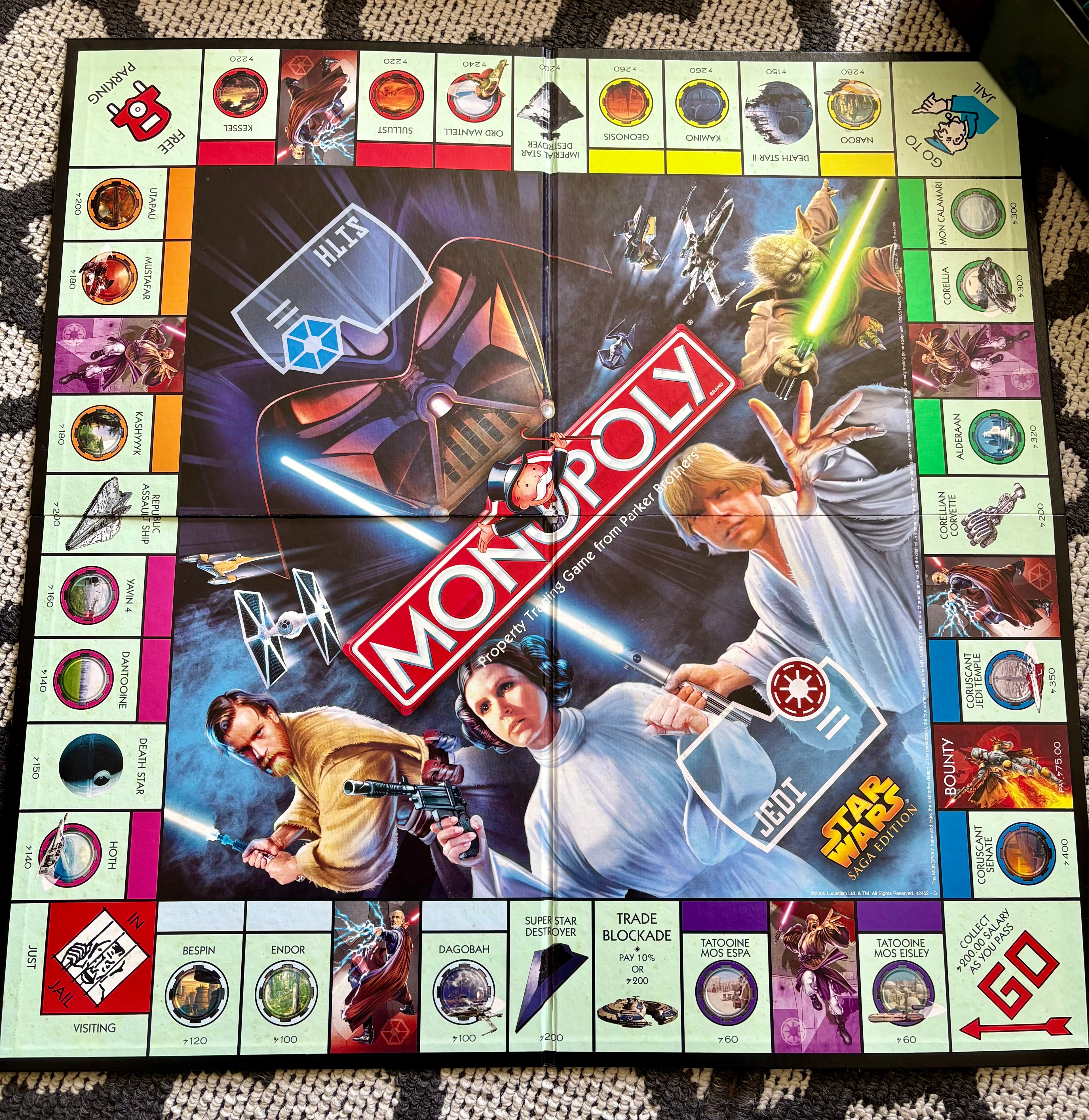 Collectables & Board game Star Wars Monopoly Saga Edition 2005 Hasbro Parker Brothers