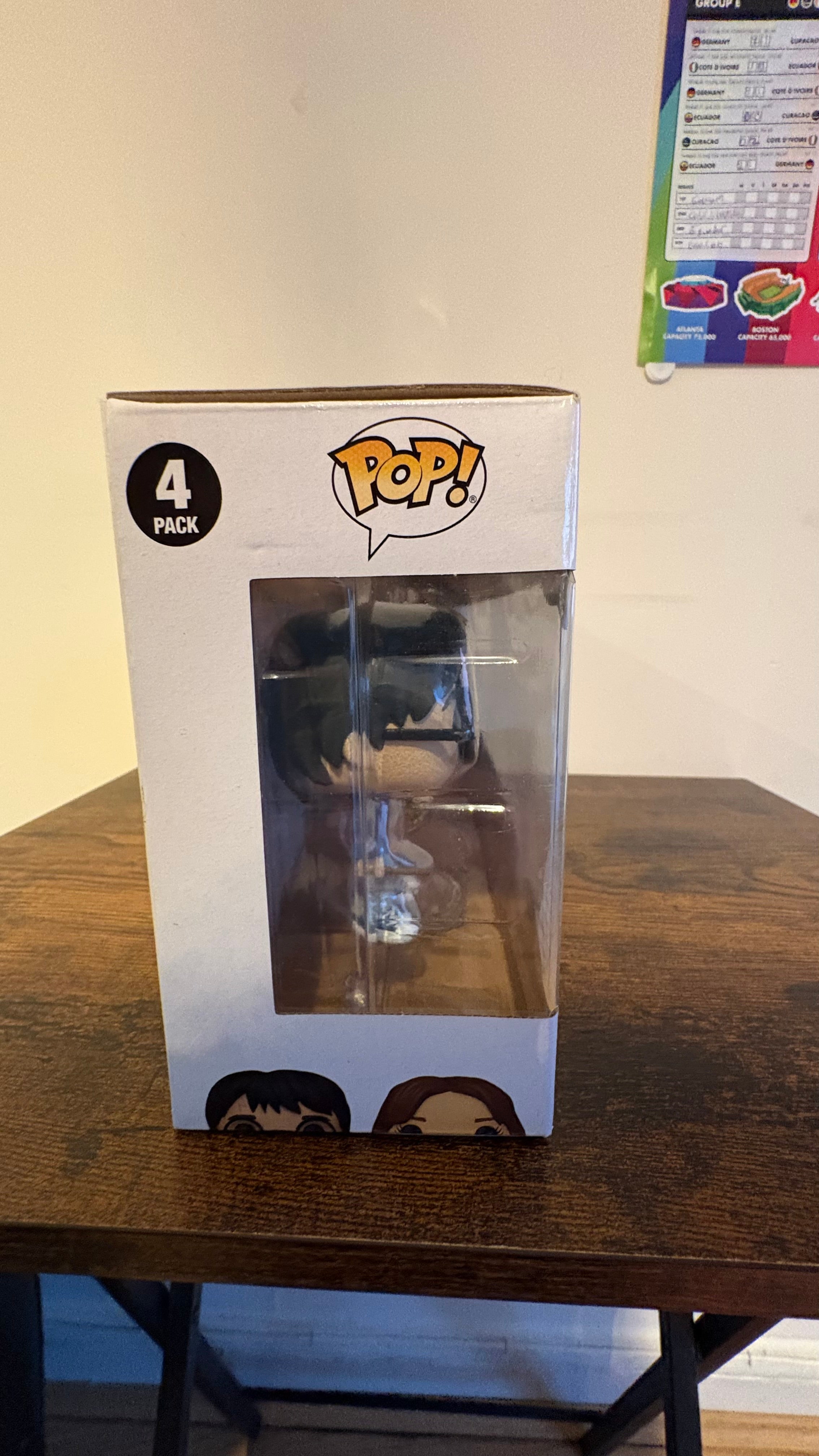Harry Potter Funko Pop 4-Pack Figure Set featuring Harry, Hermione, Ron & Dumbledore