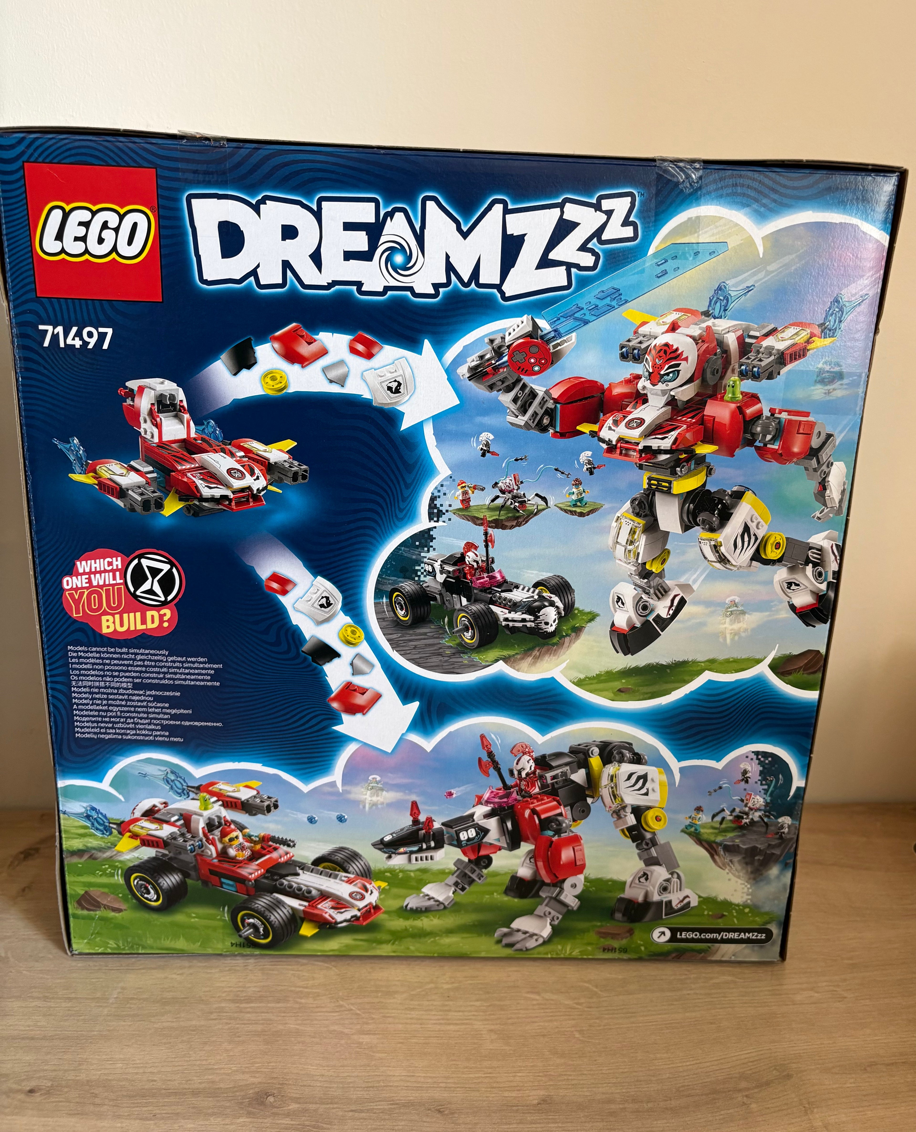 Lego DREAMZzz 2in1 Cooper's Tiger Mech Zero's Hot Rod Set 71497