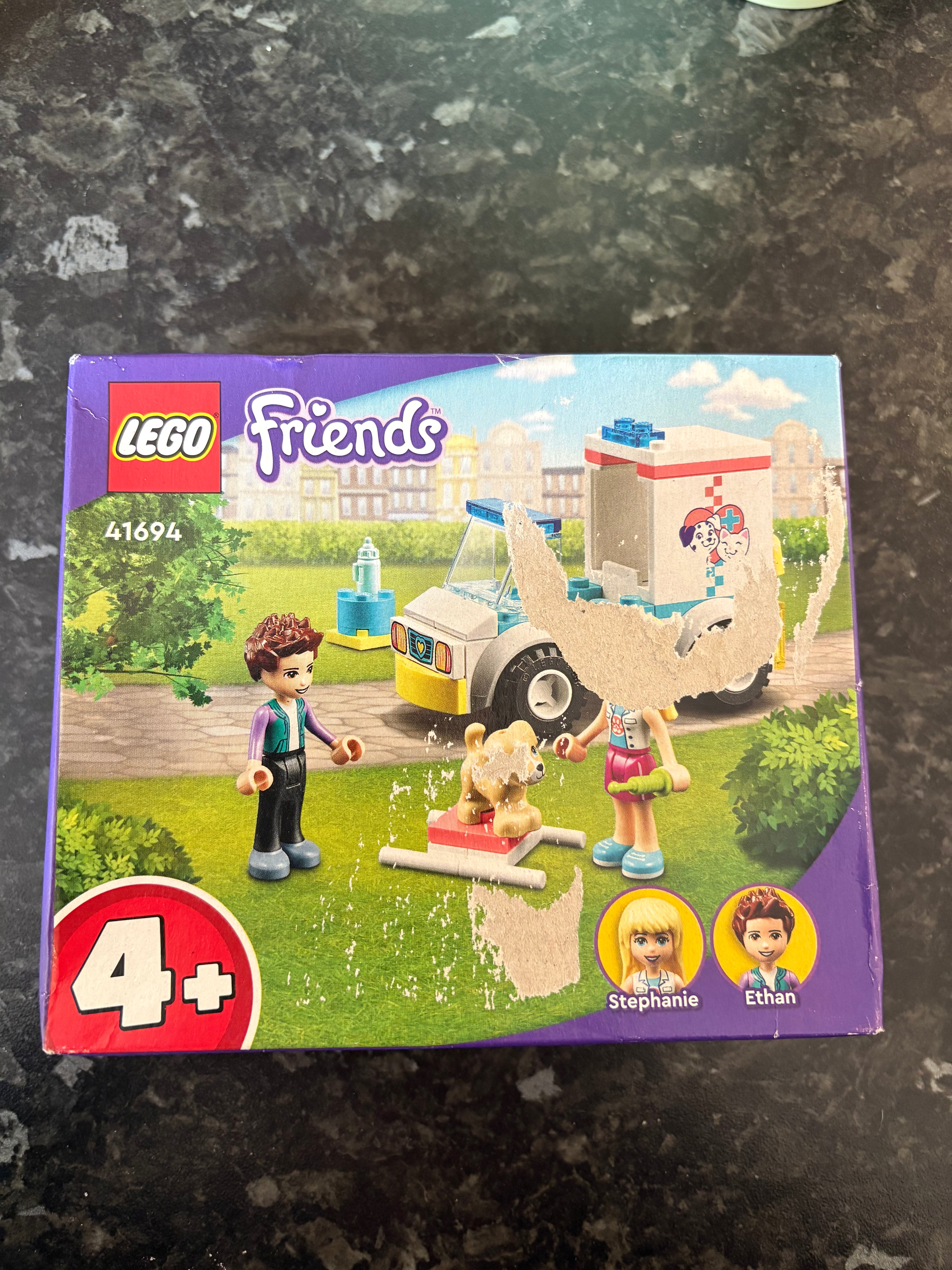Lego Friends 41694 Pet Clinic Ambulance - Brand new but damaged box