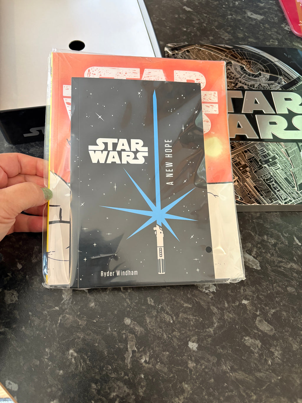 Collectables Pre-loved Star Wars Tin celebrating 40 Years includes the Novel and Doodle book NEW,sealed