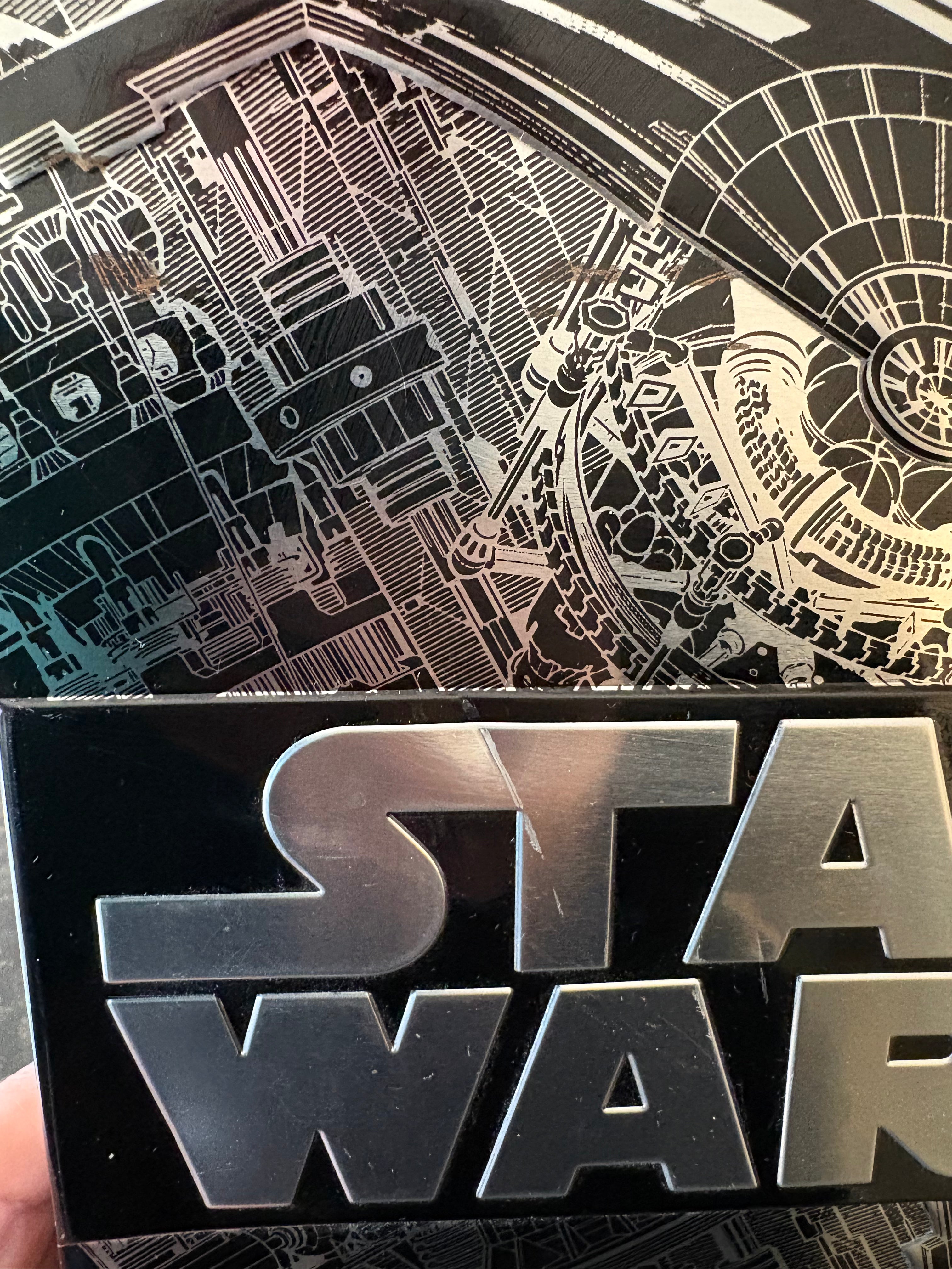 Collectables Pre-loved Star Wars Tin celebrating 40 Years includes the Novel and Doodle book NEW,sealed