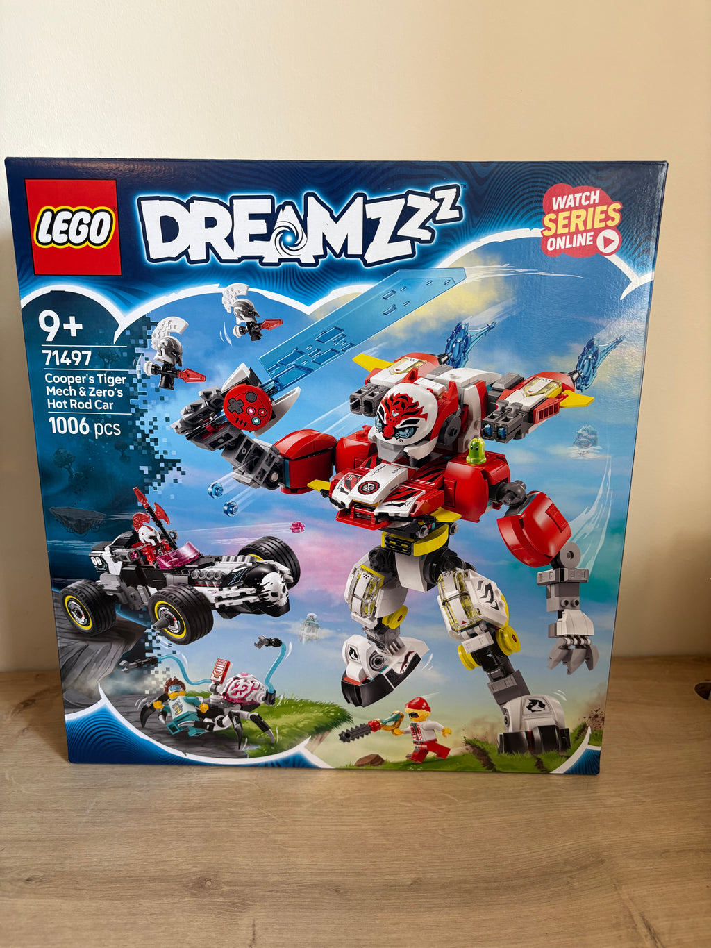Lego DREAMZzz 2in1 Cooper's Tiger Mech Zero's Hot Rod Set 71497