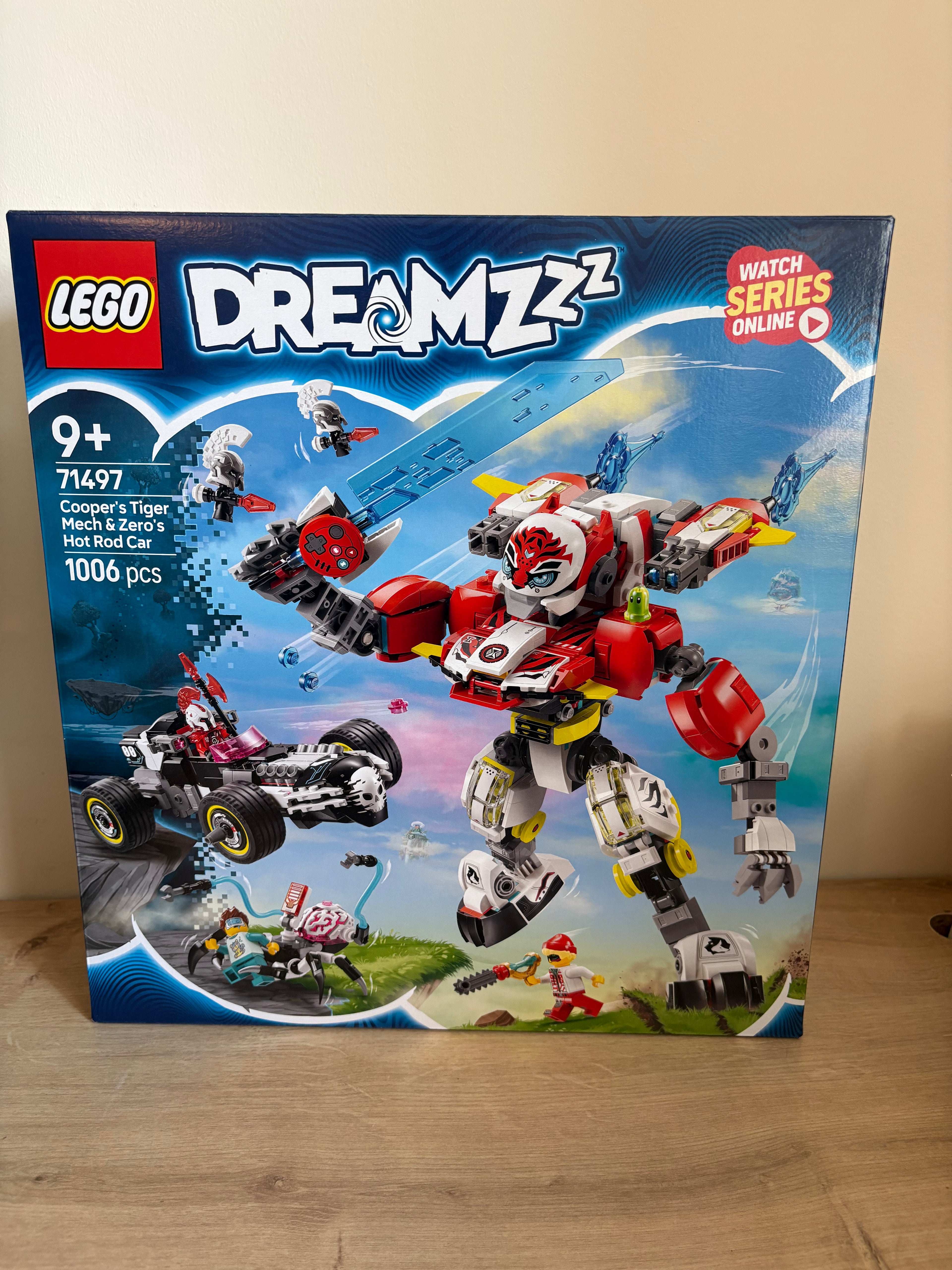 Lego DREAMZzz 2in1 Cooper's Tiger Mech Zero's Hot Rod Set 71497